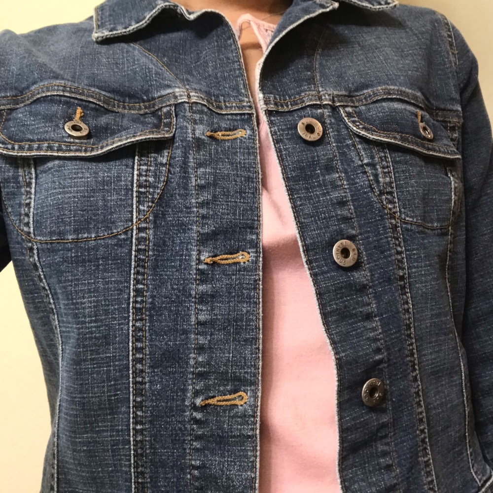 Denim jacket.
